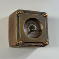 Brassvane antique brass light switch overall view