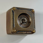 Brassvane antique brass light switch overall view