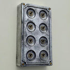 Brassvane 8 gang conduit light switch additional view 8