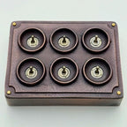 Brassvane 6 gang toggle light switch additional view 5