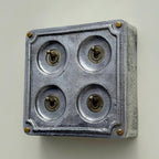 Brassvane 4 gang conduit toggle switch additional view 4
