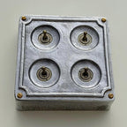 Brassvane 4 gang conduit toggle switch additional view 5