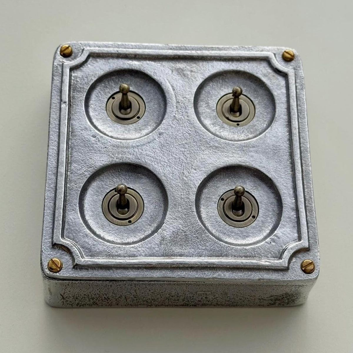Brassvane 4 gang conduit toggle switch additional view 5