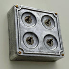 Brassvane 4 gang conduit toggle switch additional view 3