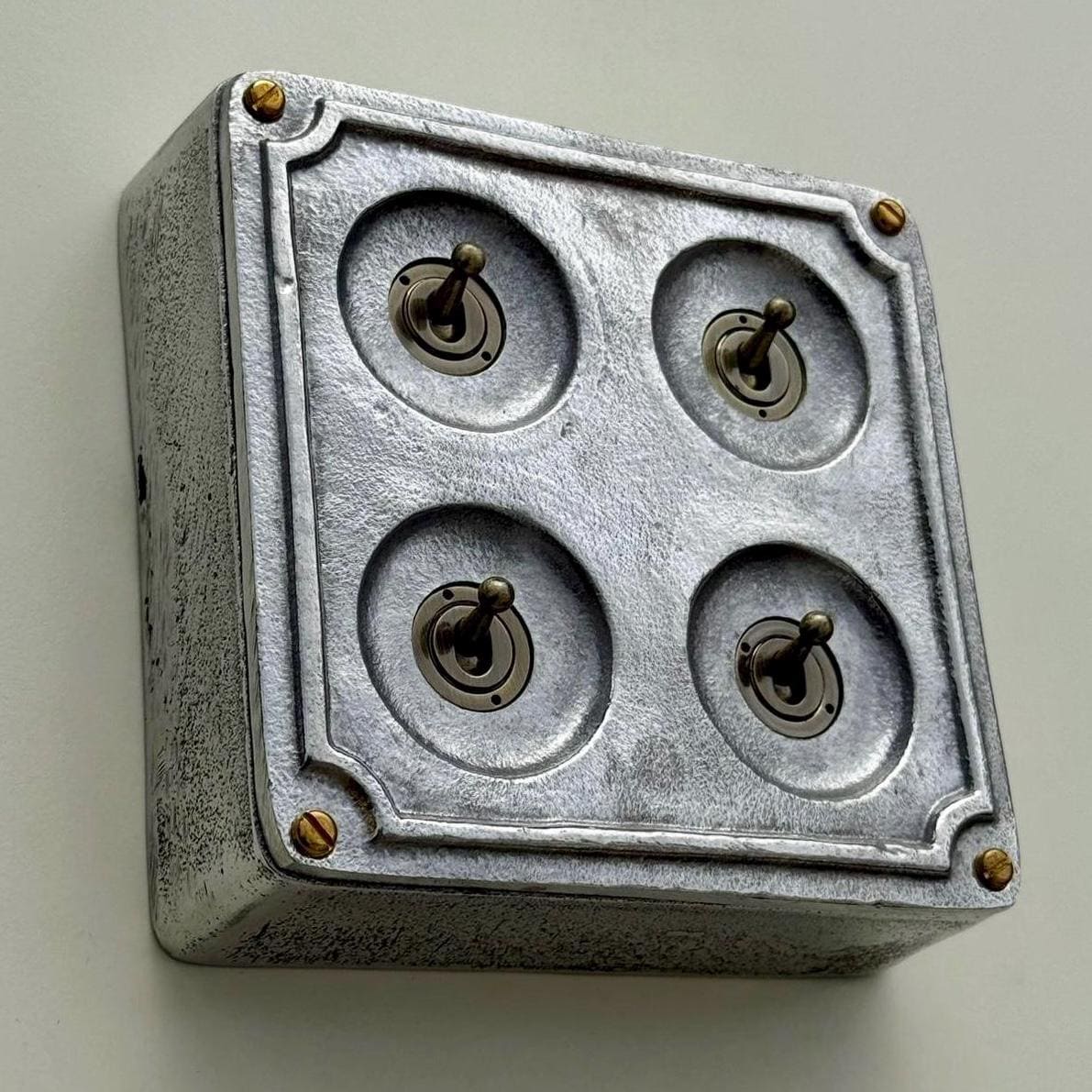 Brassvane 4 gang conduit toggle switch additional view 3