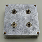 Brassvane 4 gang conduit light switch additional view 5