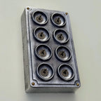 Brassvane 8 gang toggle light switch additional view 4