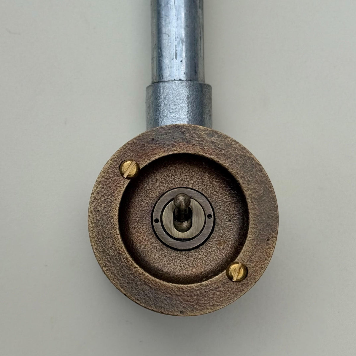 Brassvane antique brass conduit toggle switch additional view 3