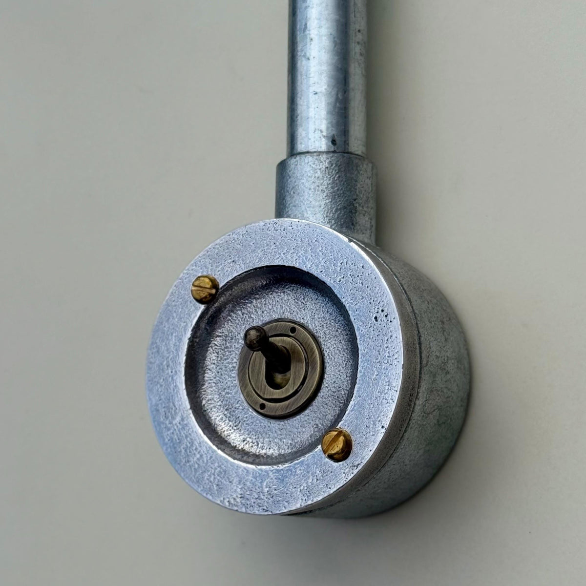 Brassvane metal conduit light switch additional view 5