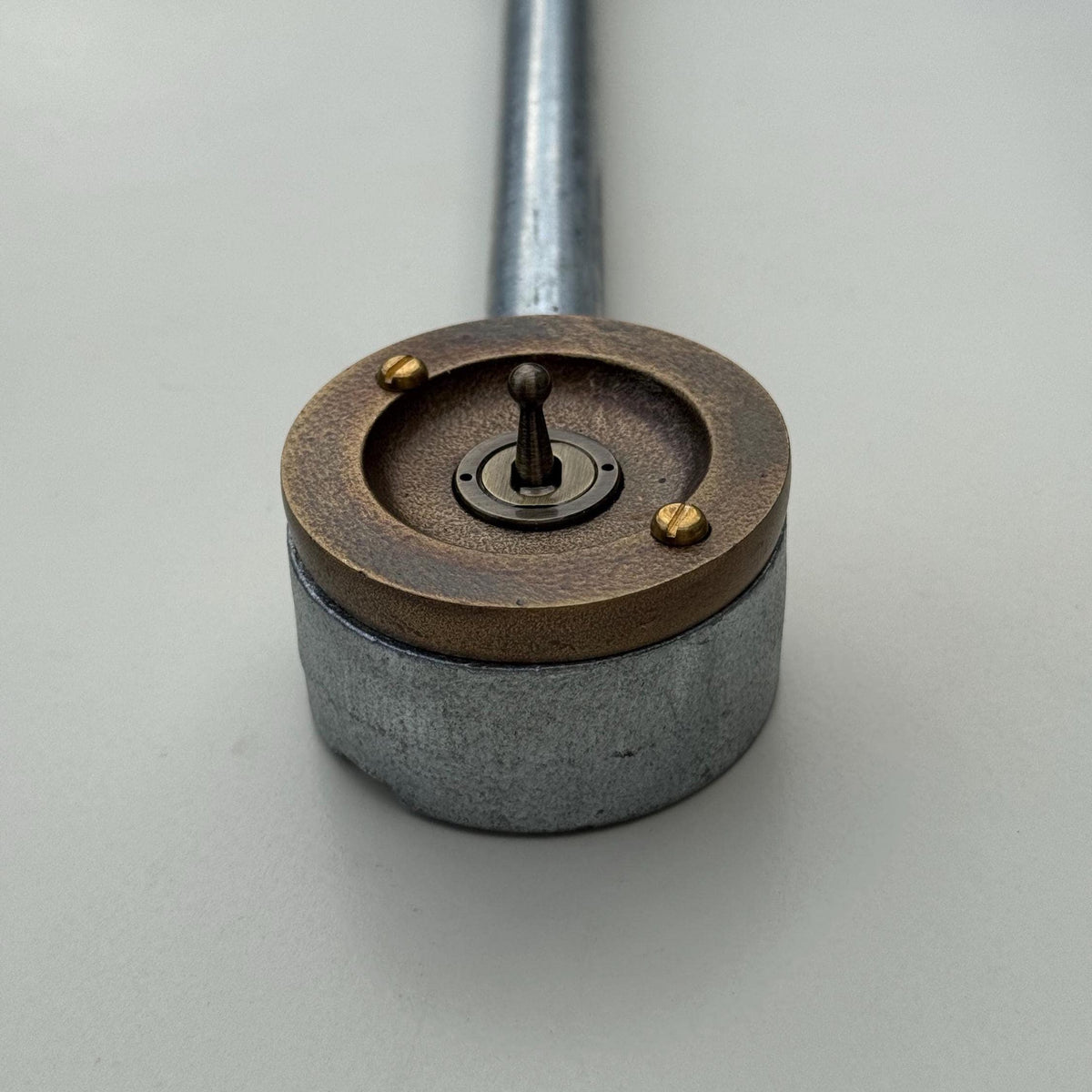 Brassvane antique brass conduit toggle switch additional view 6