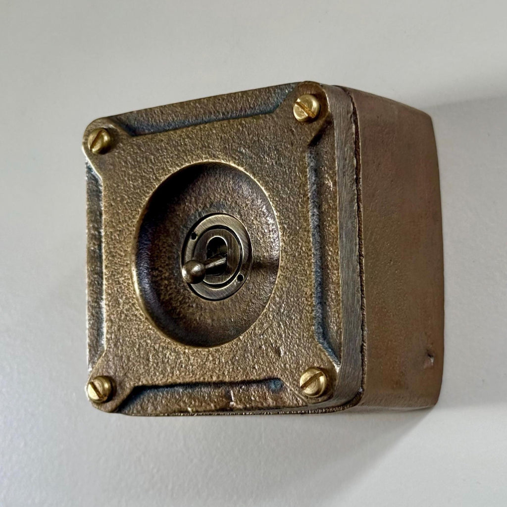 Brassvane antique brass light switch additional view 8