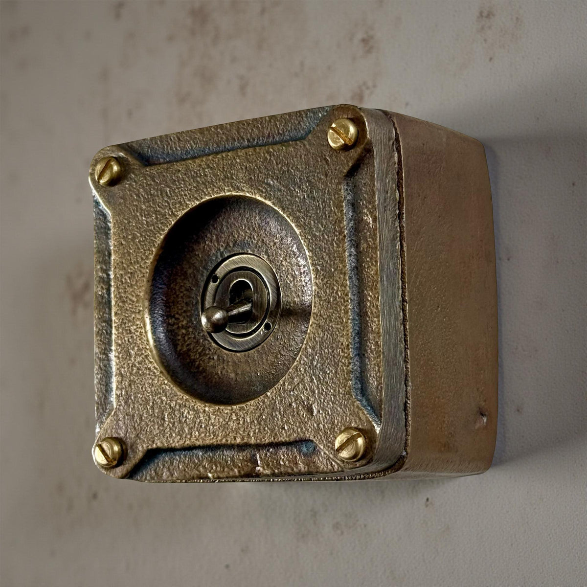 Brassvane antique brass light switch additional view 4