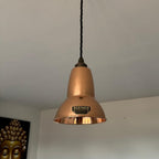 Brassvane handspun copper pendant light additional view 2