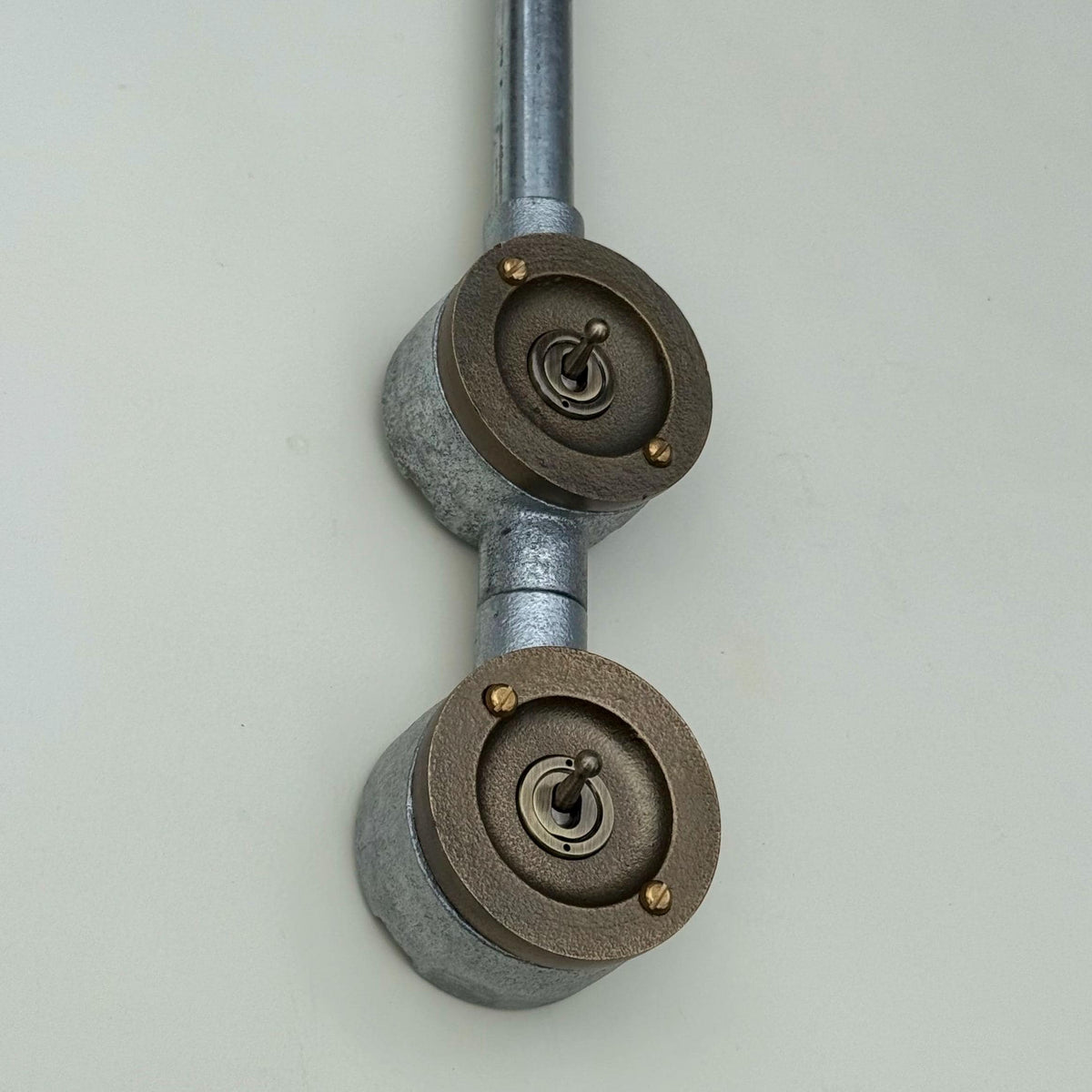 Brassvane double gang conduit light switch additional view 3
