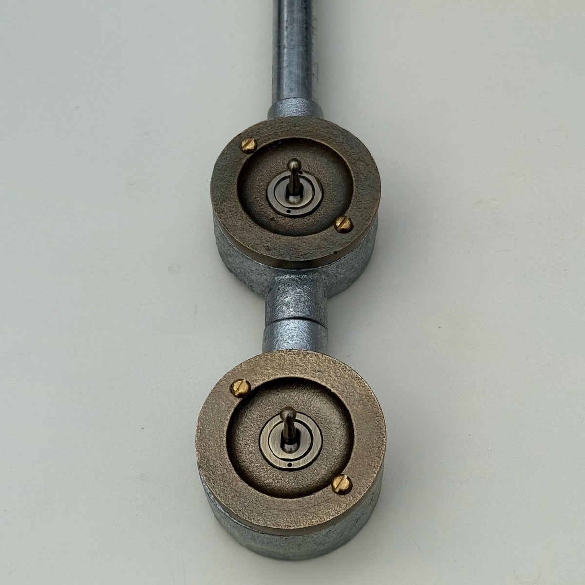 Brassvane double gang conduit light switch additional view 4
