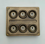 Brassvane 6 gang toggle light switch additional view 4