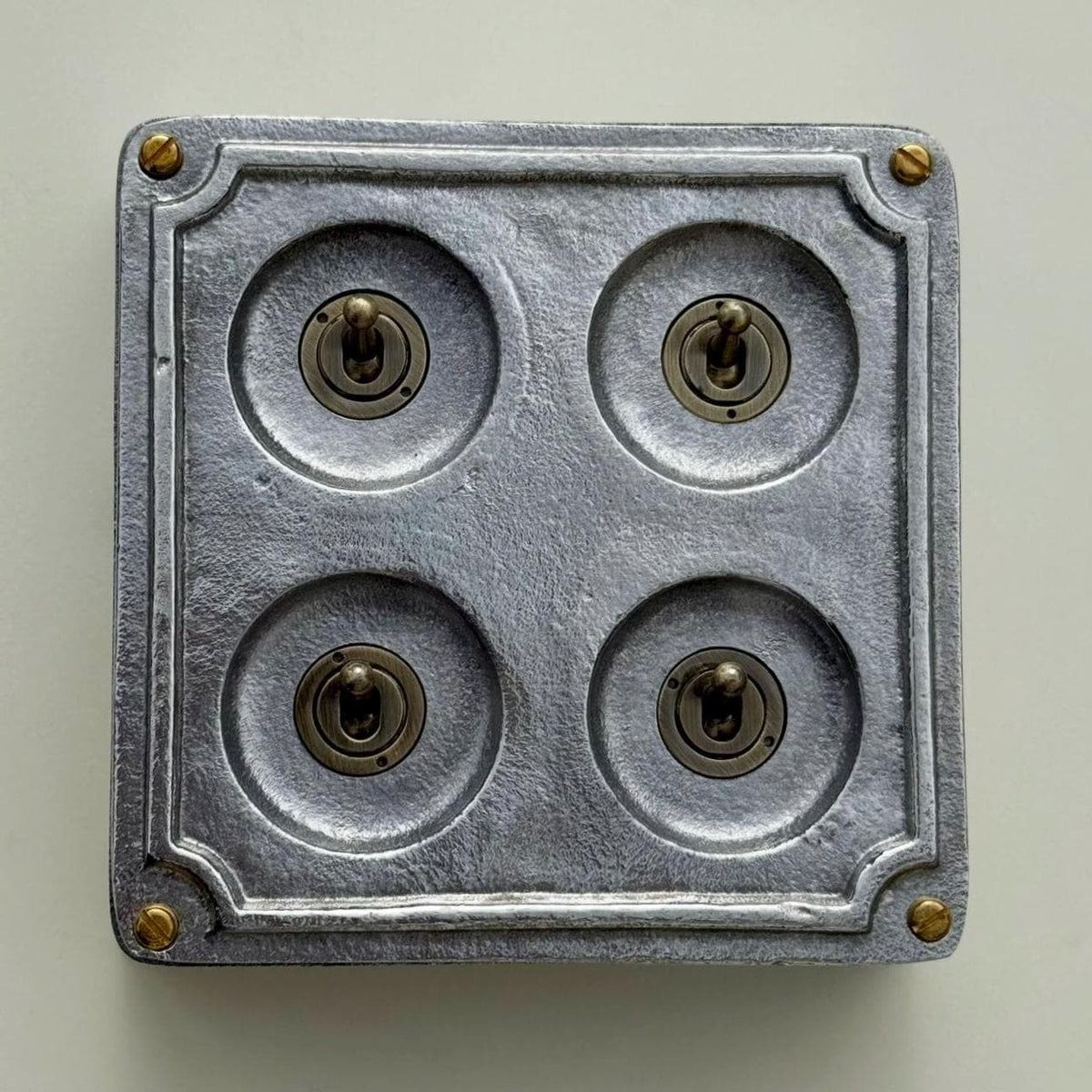 Brassvane 4 gang conduit toggle switch additional view 6