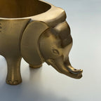 Brassvane brass elephant planter additional view 9