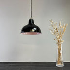 Brassvane midnight black dome pendant light additional view 2