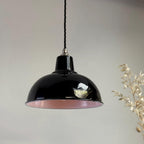 Brassvane midnight black dome pendant light additional view 4