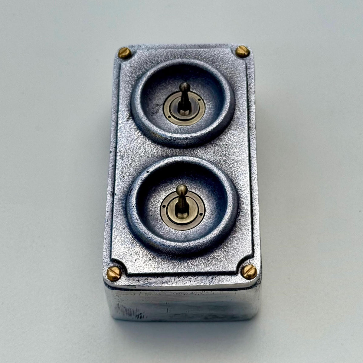 Brassvane double gang toggle light switch additional view 5