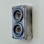 Brassvane double gang toggle light switch additional view 4