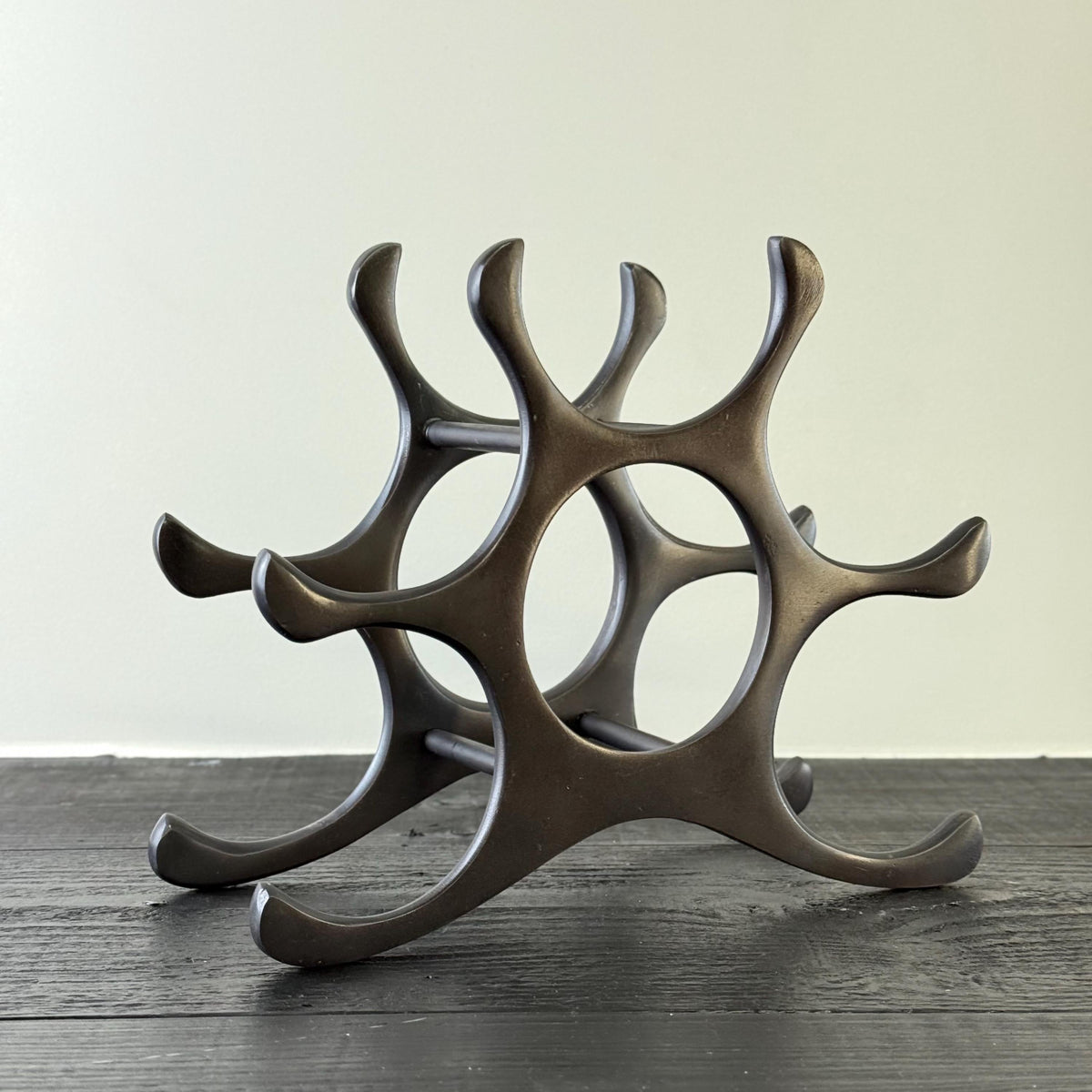 Brassvane 6 bottle wine rack additional view 4