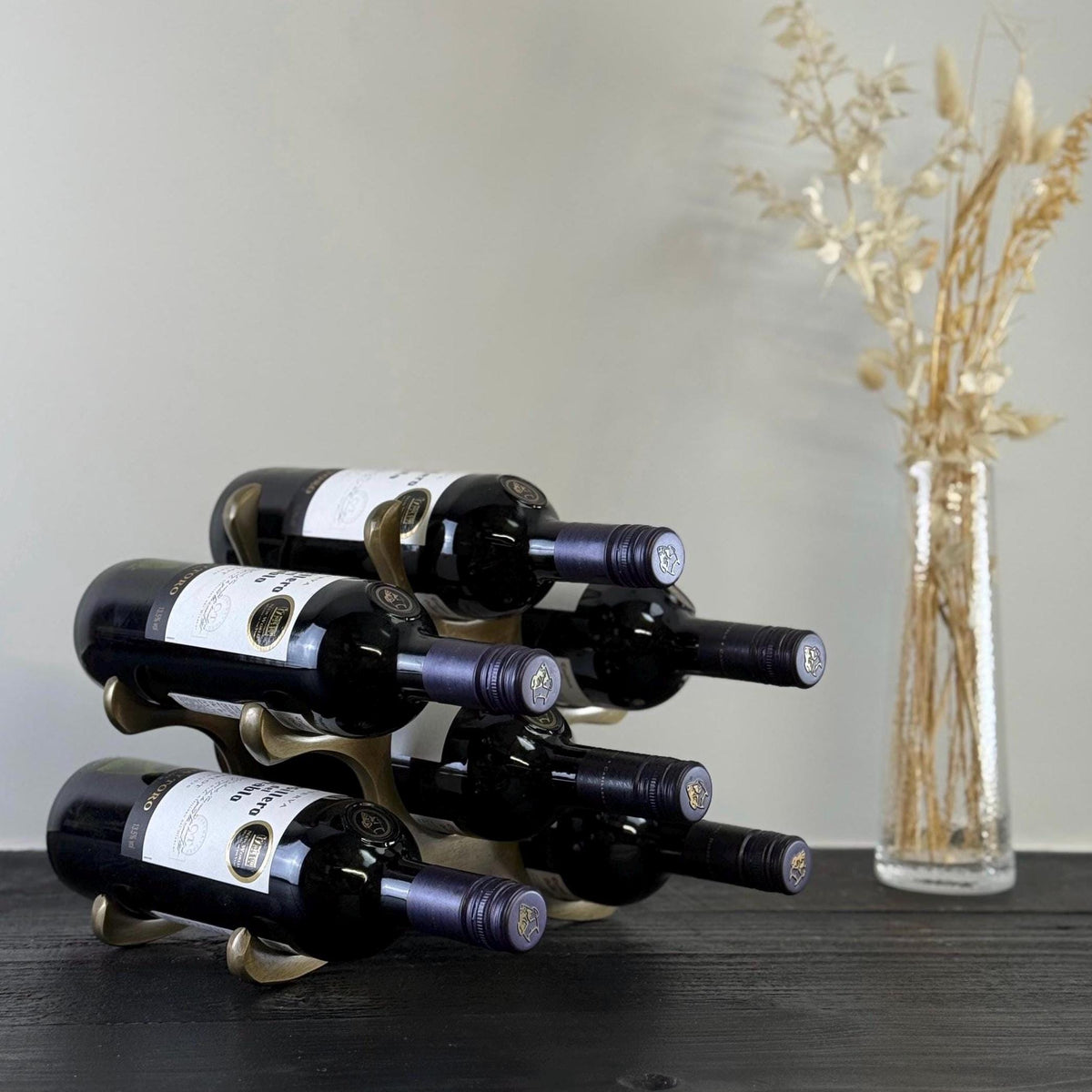 Brassvane 6 bottle wine rack additional view 2