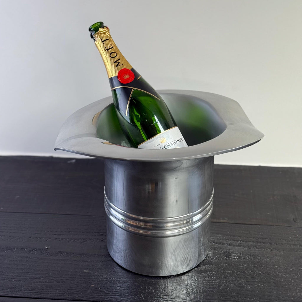 Brassvane top hat champagne ice bucket additional view 3