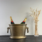 Brassvane antique brass champagne ice bucket additional view 3