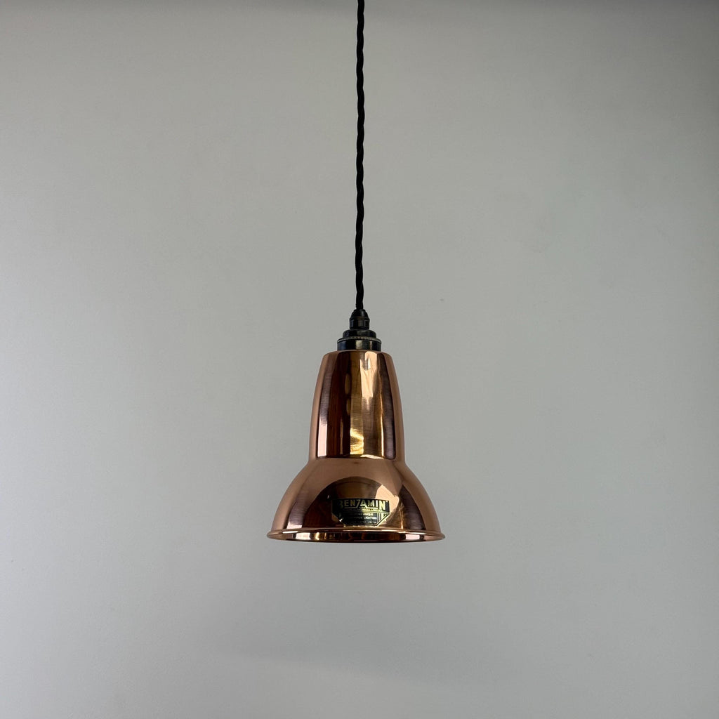 Brassvane handspun copper pendant light additional view 5
