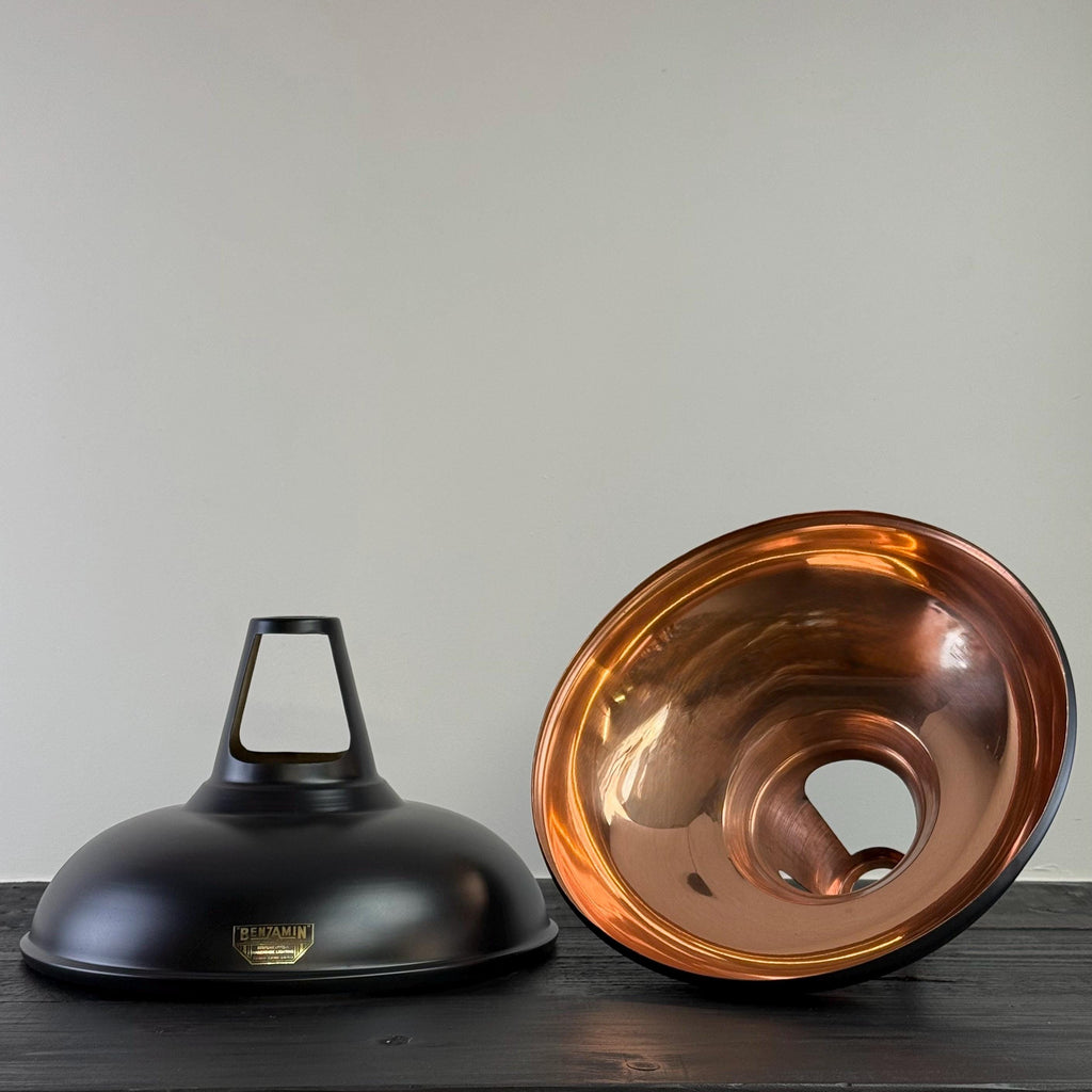 Brassvane matt black and copper pendant light additional view 8