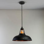 Brassvane matt black and copper pendant light additional view 5