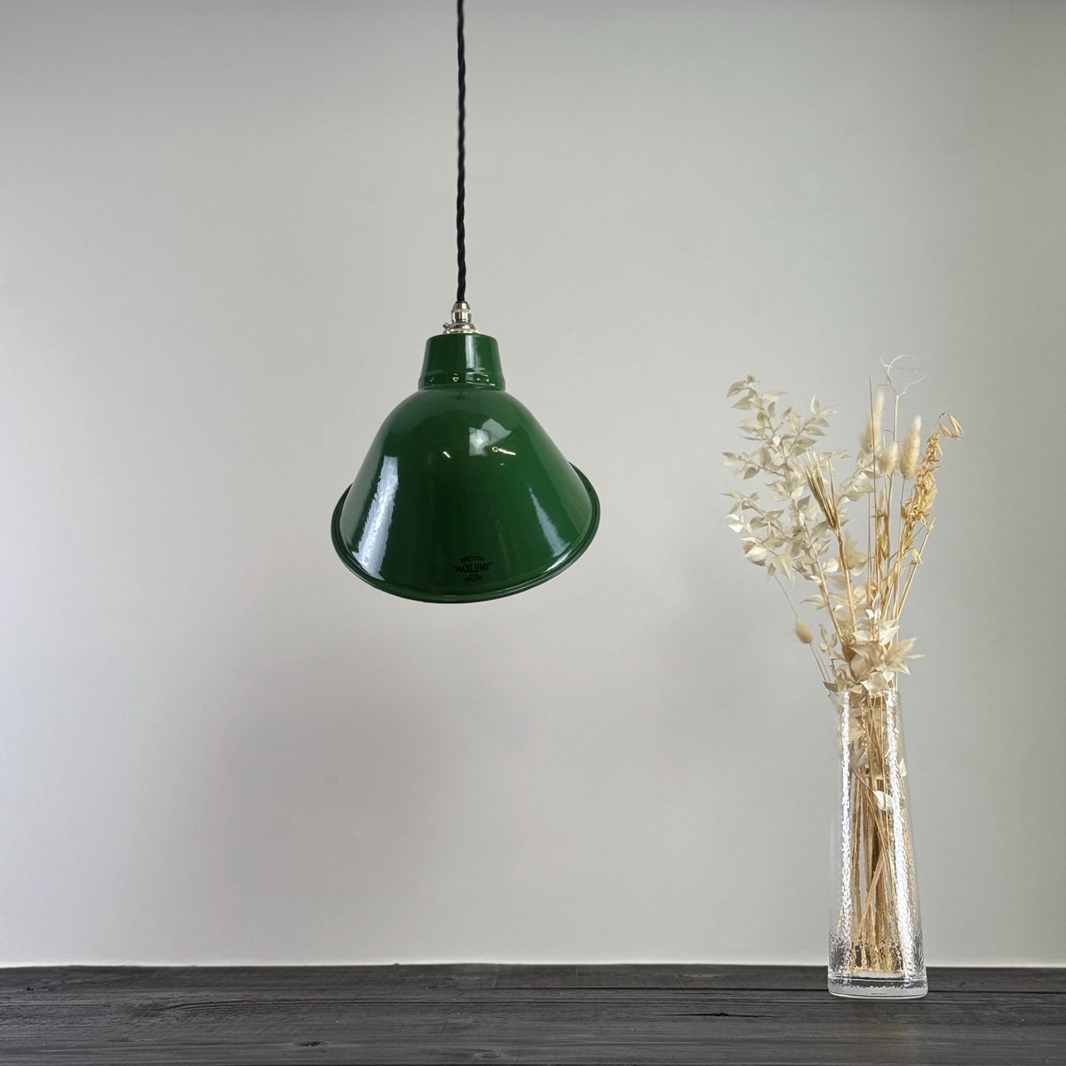 Brassvane green parabolic pendant light additional view 4