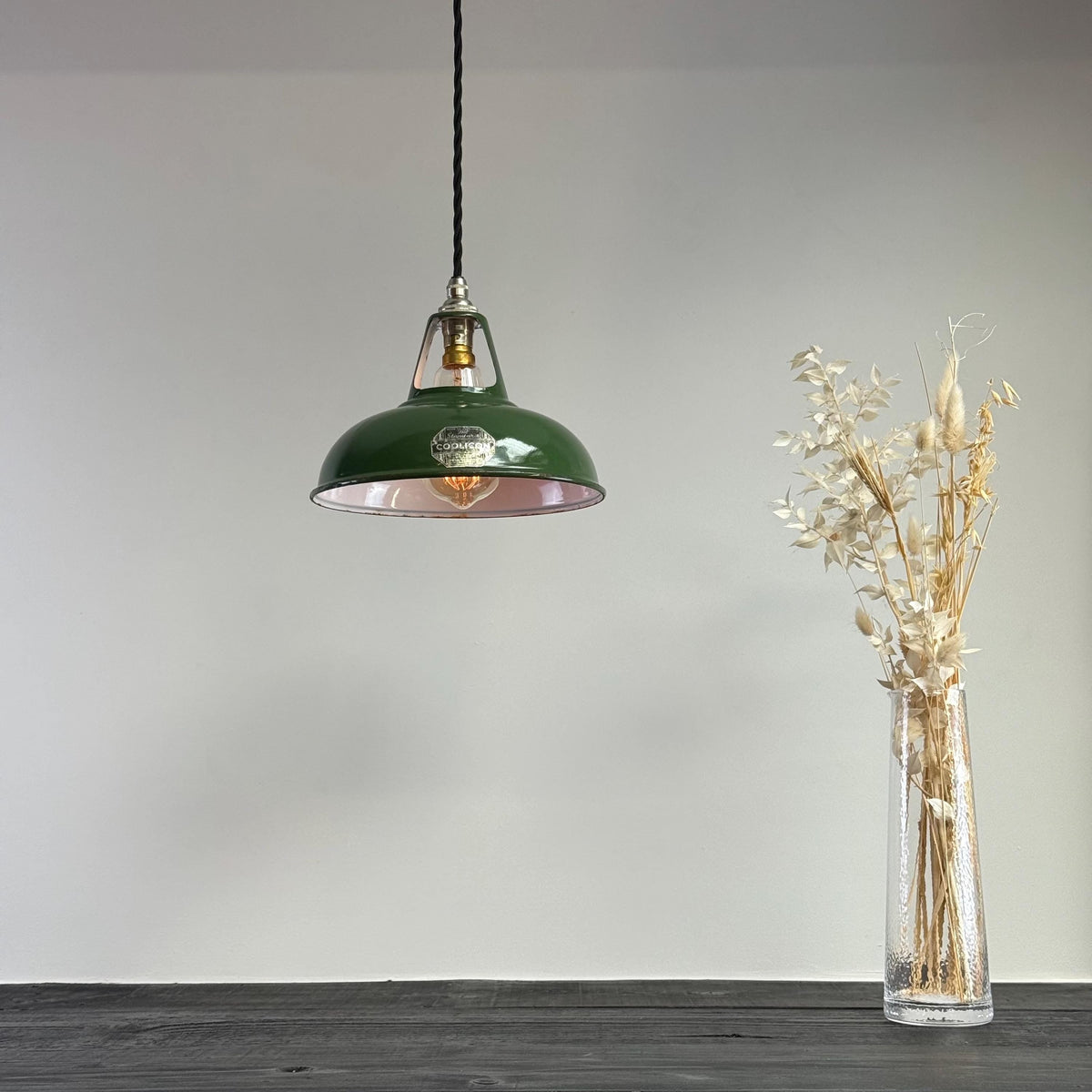 Brassvane green pendant light additional view 2