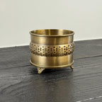 Brassvane antique brass wine bottle holder additional view 4