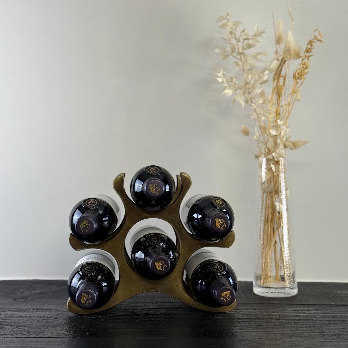 Brassvane 6 bottle wine rack additional view 9