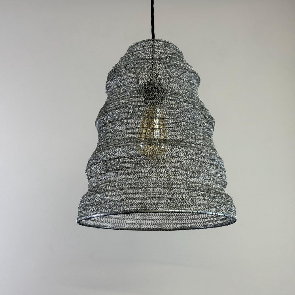 Brassvane beehive wire mesh pendant light additional view 7