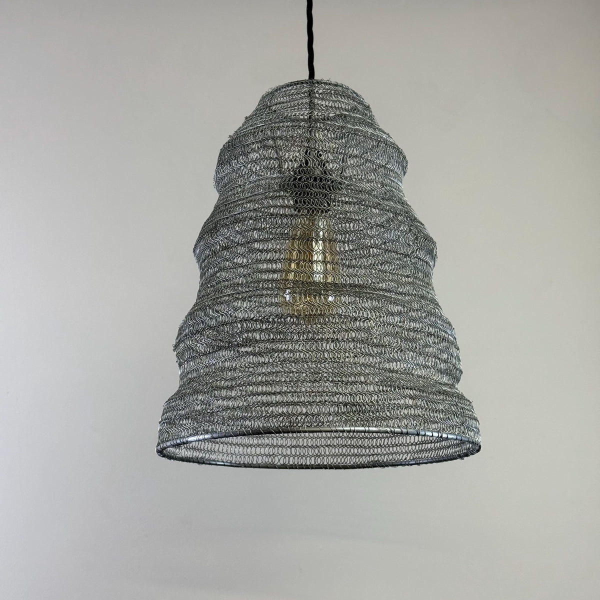 Brassvane beehive wire mesh pendant light additional view 7