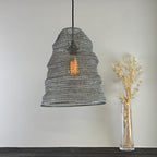Brassvane beehive wire mesh pendant light additional view 2