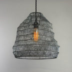 Brassvane beehive wire mesh pendant light additional view 8