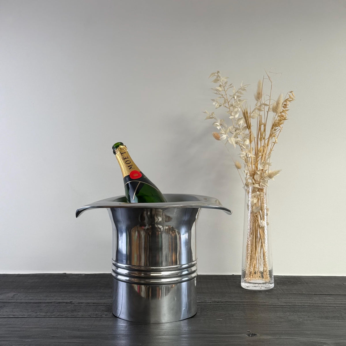 Brassvane top hat champagne ice bucket additional view 2