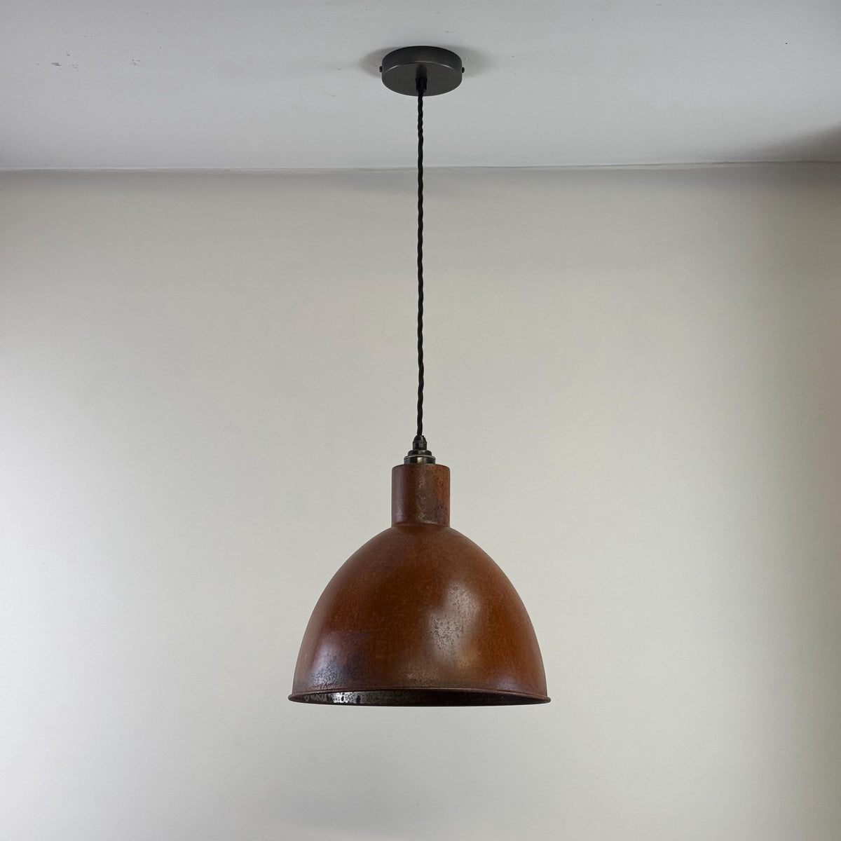 Brassvane rusted steel pendant light additional view 3