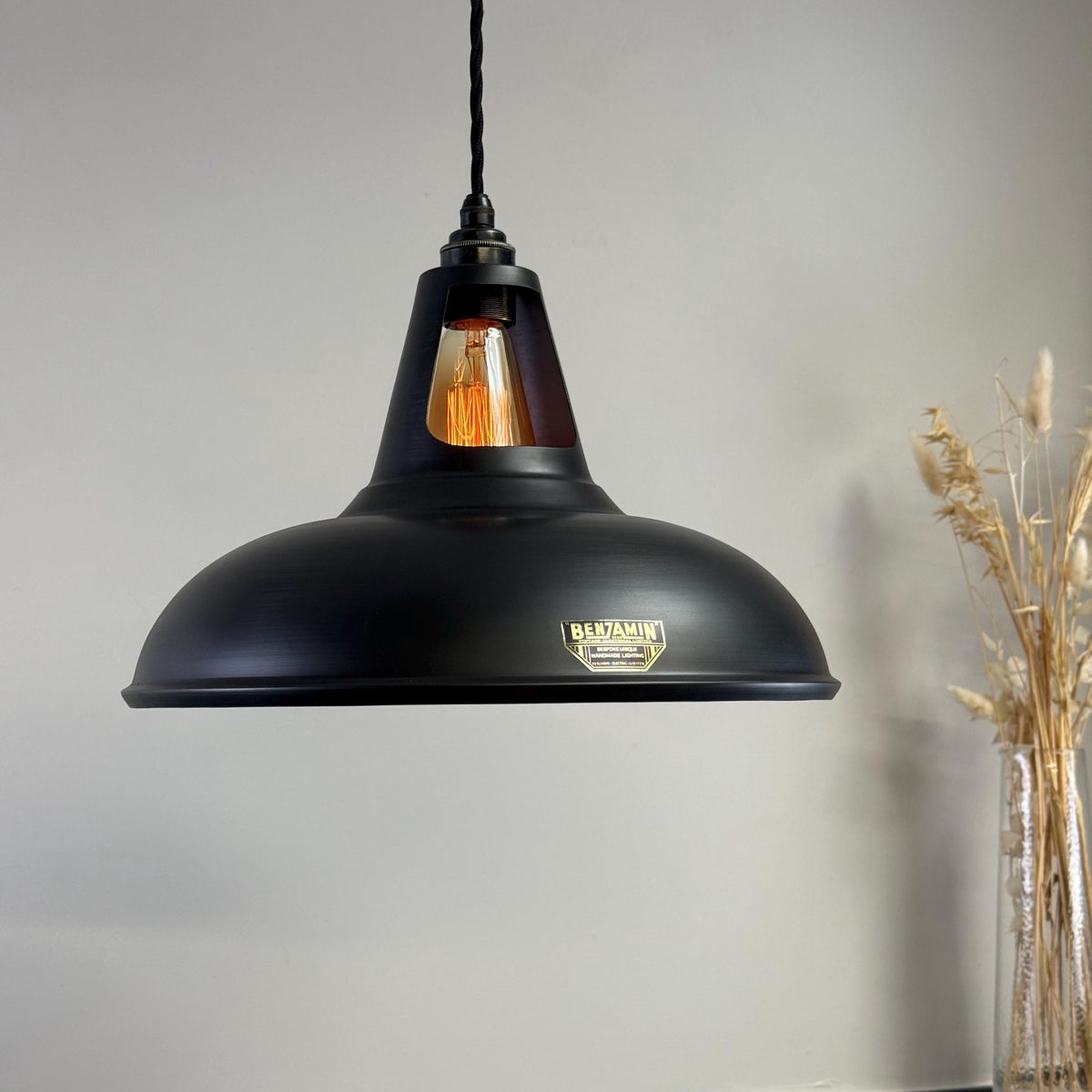 Brassvane pewter gray pendant light additional view 2