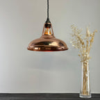 Brassvane handspun copper pendant light additional view 4