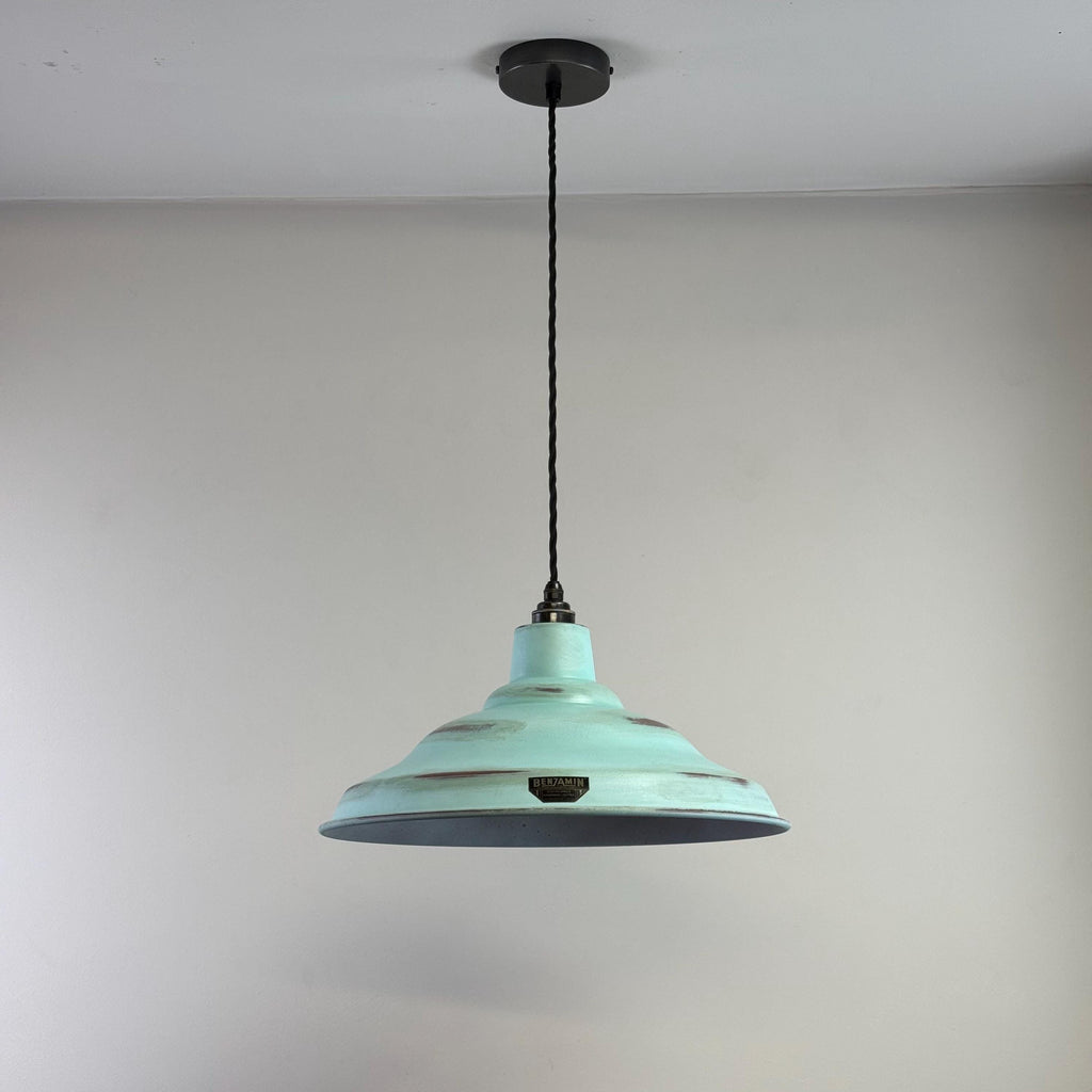 Brassvane copper verdigris pendant light additional view 5