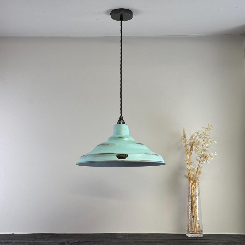 Brassvane copper verdigris pendant light additional view 4