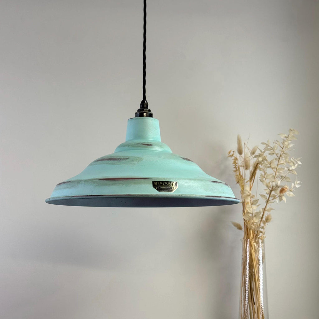 Brassvane copper verdigris pendant light additional view 2