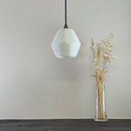 Brassvane white opal glass pendant light additional view 4