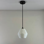 Brassvane white opal glass pendant light additional view 8